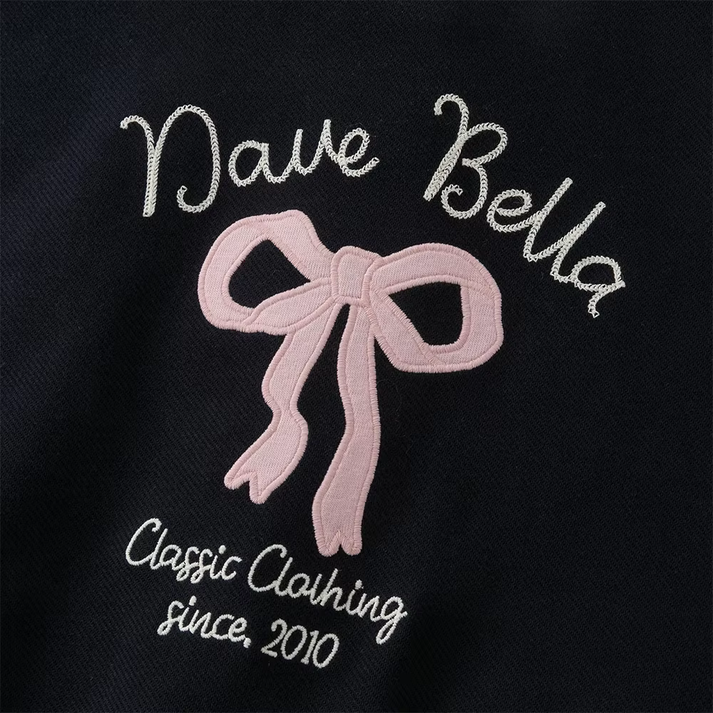 Dave Bella enfants filles veste de Baseball hauts automne vêtements d'extérieur mode décontracté enf
