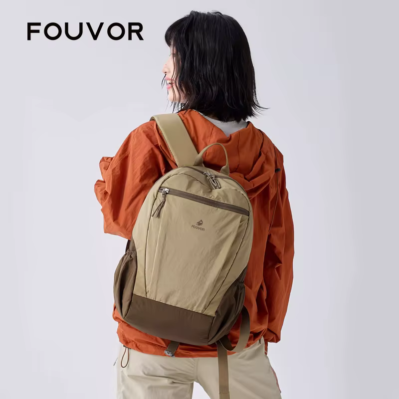 Sac à dos léger pour femme Fouvor, grande capacité, color-block, mode, voyage en plein air, sport, s