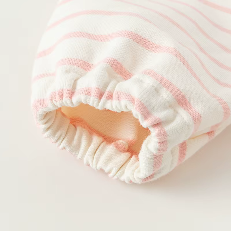MACGirls-Veste en coton rayée pour bébé, cardigan doux et mignon pour enfants, haut de fête pour enf