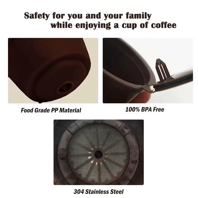 3 pièces/ensemble Capsule de café rechargeable Dolce Gusto Nescafé Dolce Gusto Capsule réutilisable 