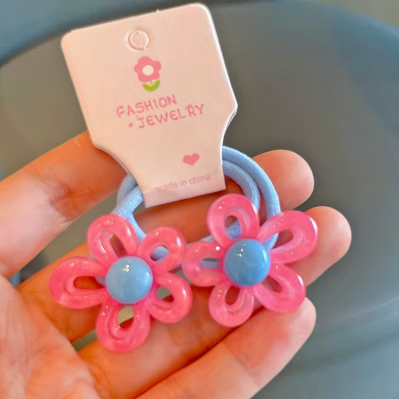 Bandeaux élastiques transparents pour filles, fleurs creuses irrégulières, accessoires pour cheveux 
