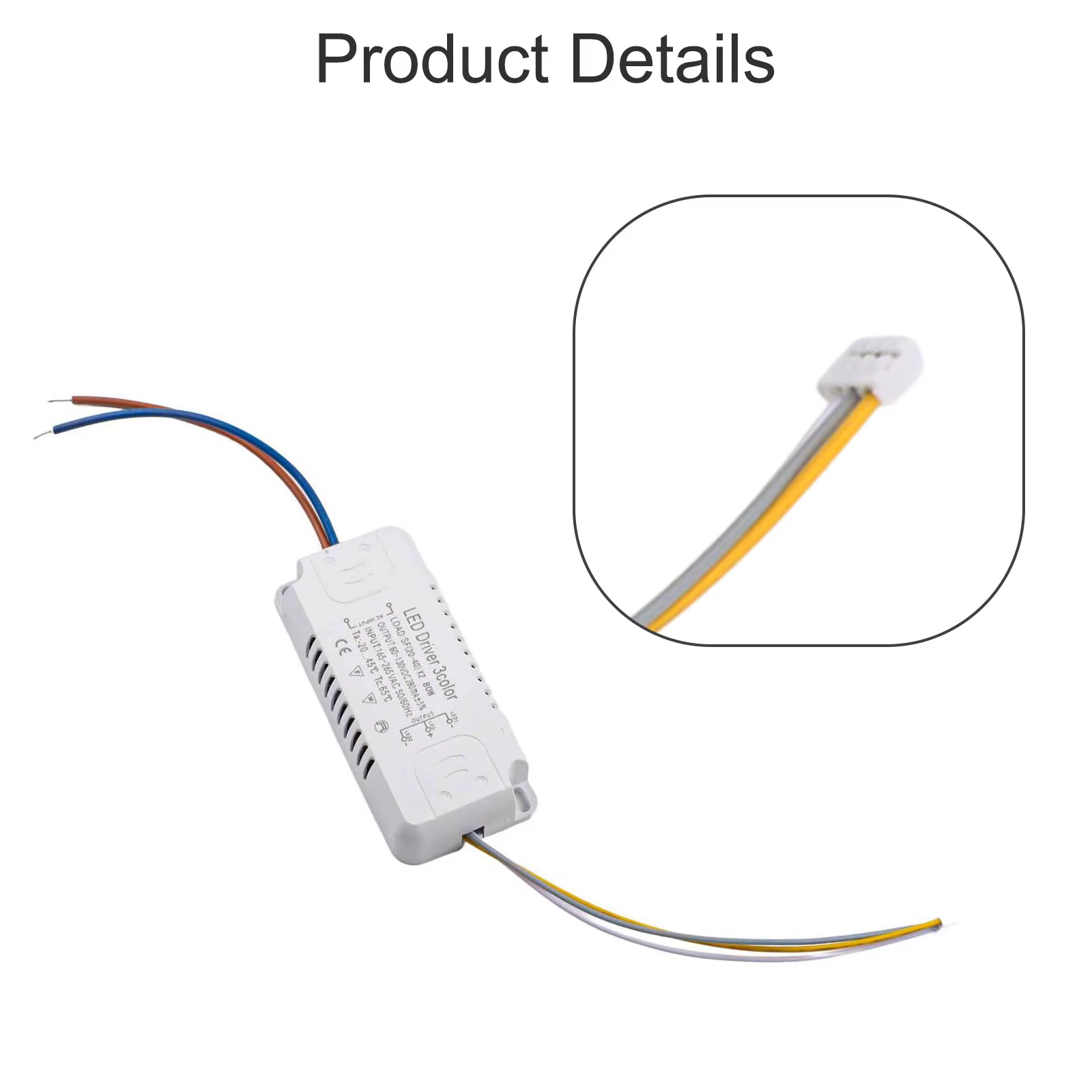 Adaptateur de pilote LED 3 couleurs pour éclairage LED, transformateur Non isolant de remplacement 8