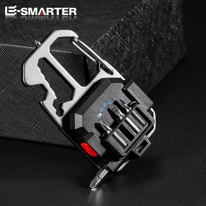 Mini lampe de poche LED Rechargeable, porte-clés, tournevis, clé, lampe de poche Portable, lampe à f
