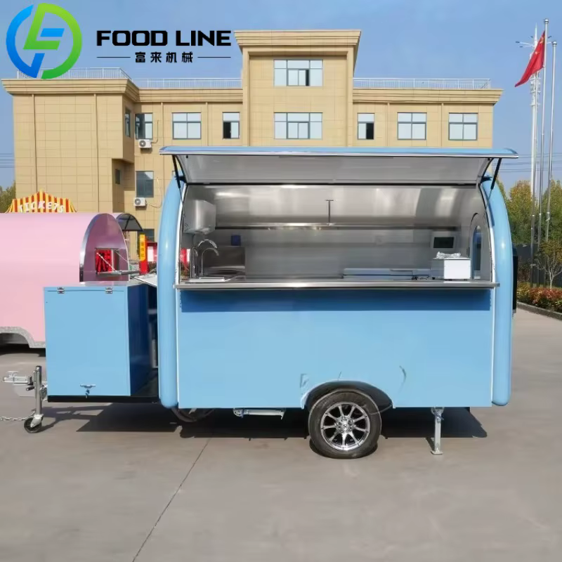 Décrochage de nourriture de rue pour café boulangerie piqûres rapides avec installation d'équipement