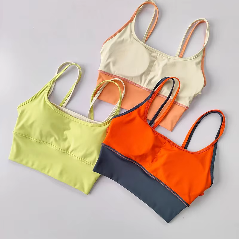 Soutien-gorge de Sport respirant pour femmes, résistant aux chocs, hauts de Fitness, Push Up, haut c