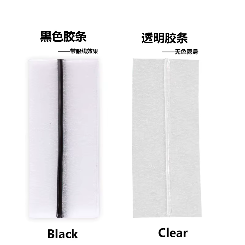 40 pièces/boîte réutilisable auto-adhésif sans colle cils bande de colle Extension de faux cils sans
