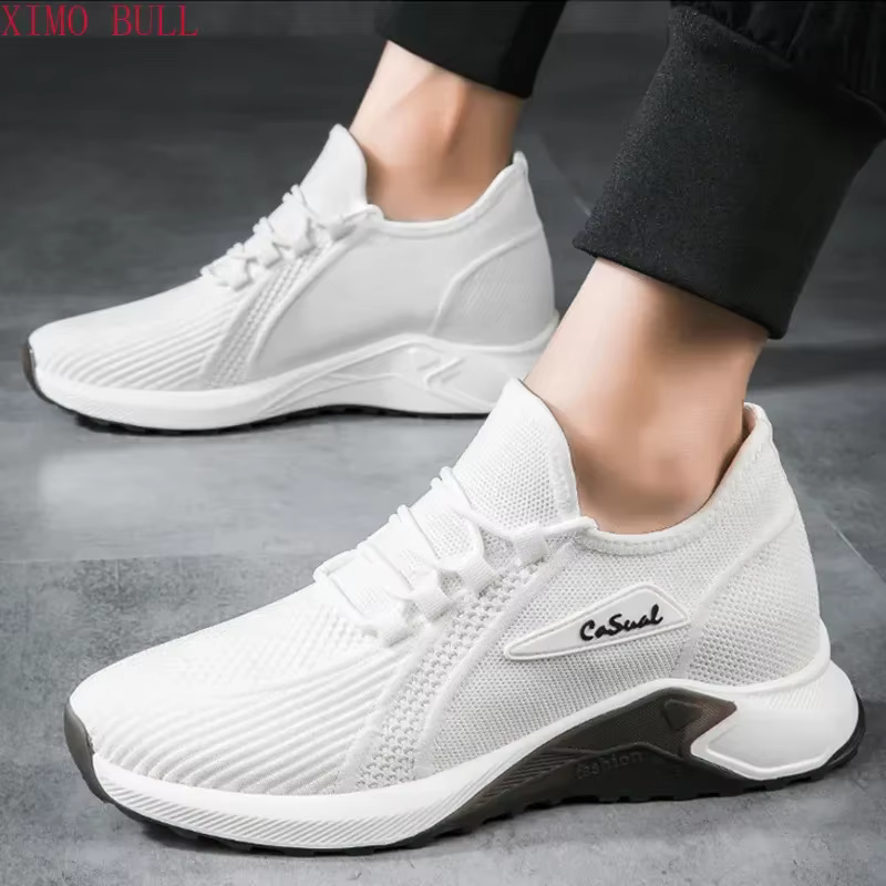Baskets hommes chaussures d'ascenseur talons cachés chaussures rehaussantes respirantes pour homme a