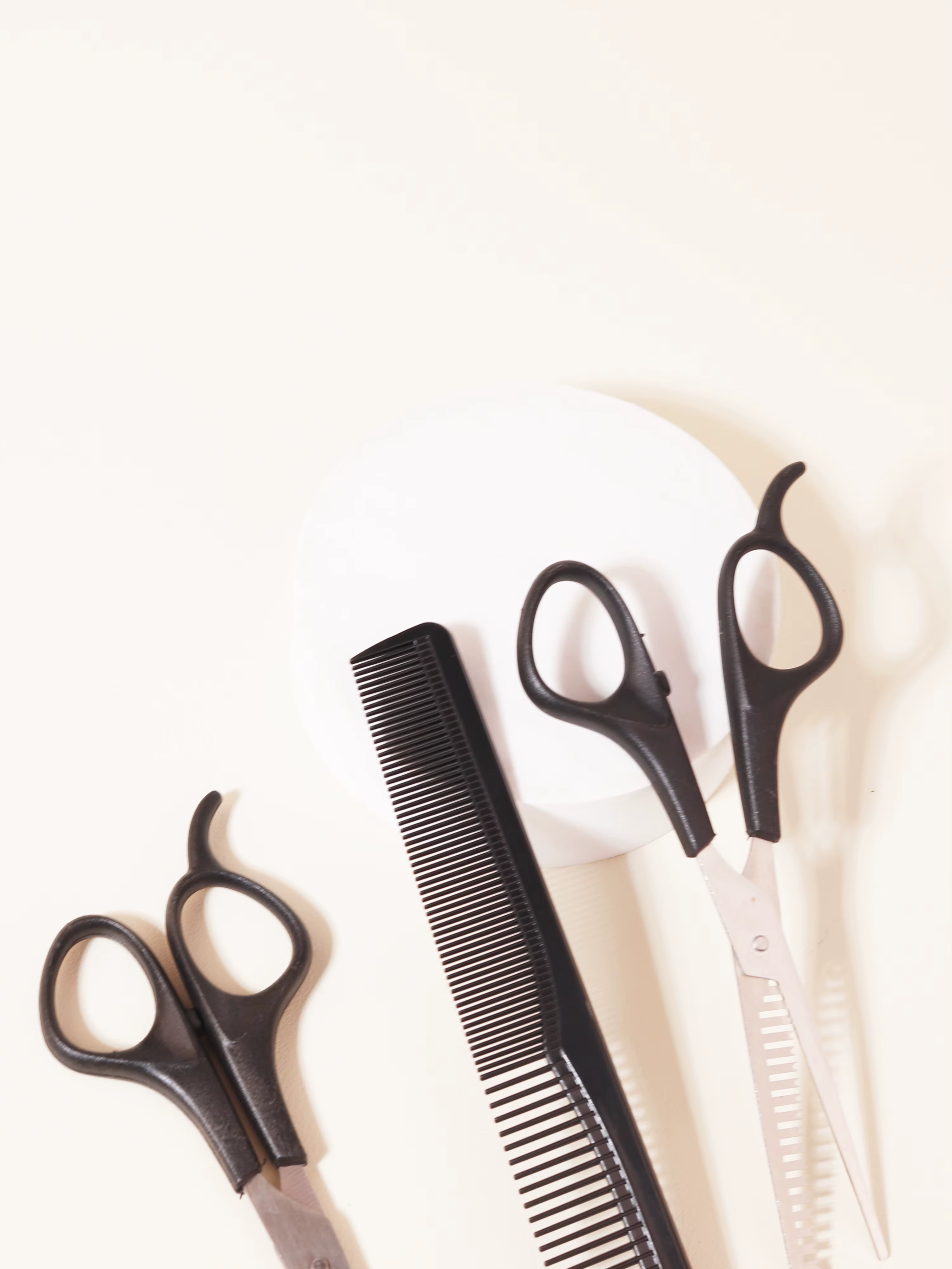 Ensembles de ciseaux 3 pièces-convient pour amincir et coiffer les cheveux-pour hommes et femmes pou