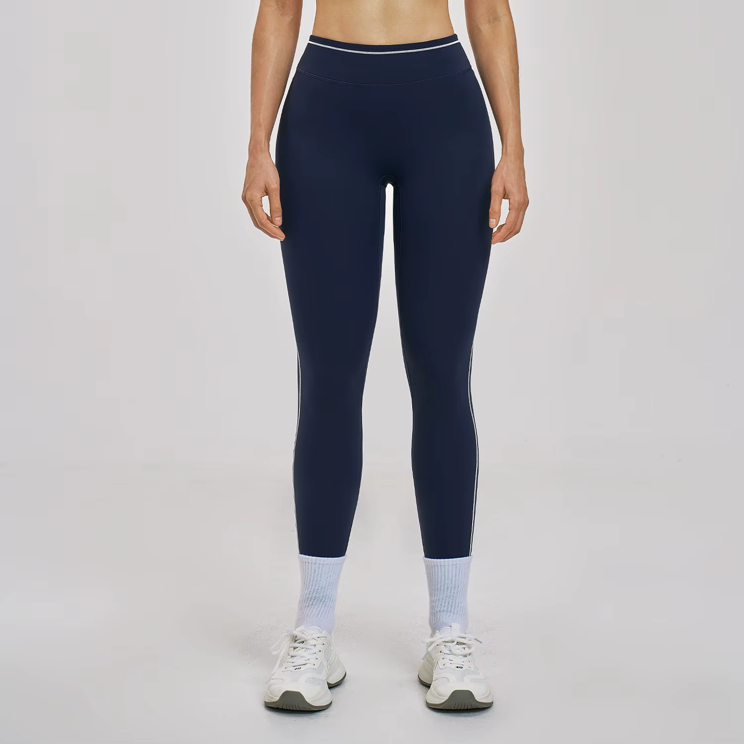 Leggings de yoga Ningyu pour femmes, pantalons de yoga bicolores, leggings de sport taille haute, co