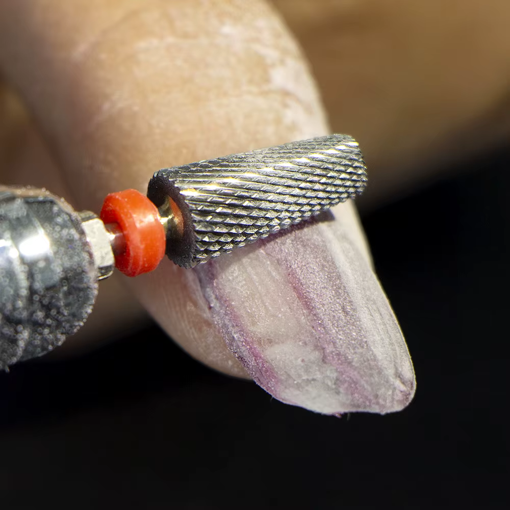 Forets à ongles en acier au tungstène, fraise pour enlever le gel des ongles, forets en diamant pour
