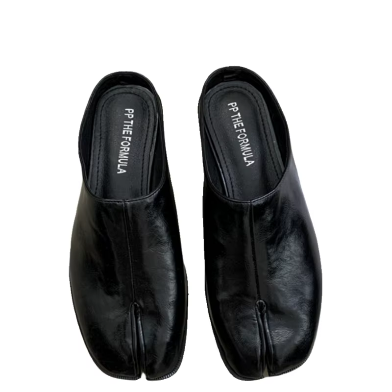 Mules de marque en microcarence douce pour femmes, pantoufles Tabi Ninja, mocassins confortables, mo