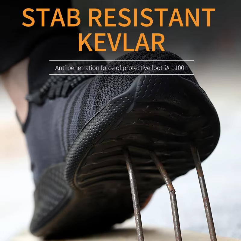Chaussures de sécurité pour hommes et femmes, bottes de travail à bout en acier, indestructibles, lé