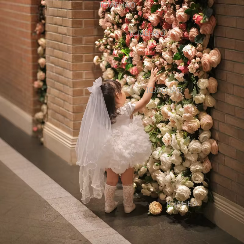 Robe de cérémonie pour enfant 2026, style tutu, pour mariage, demoiselle d'honneur, bébé fille, fête