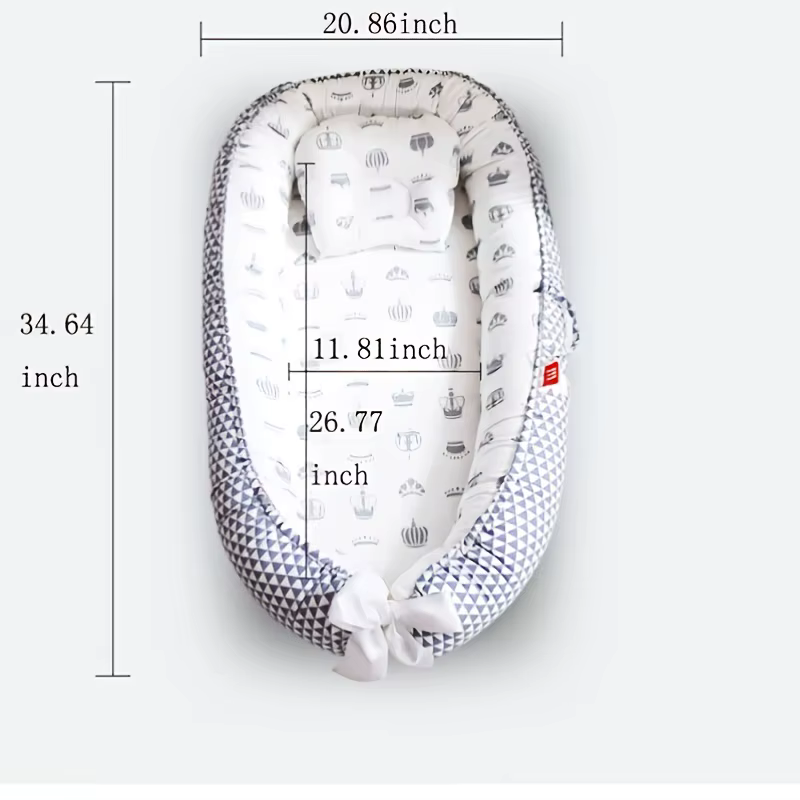Nid de bébé pour dormir, chaise longue pour nouveau-né, en coton, respirant, réglable, berceau dans 