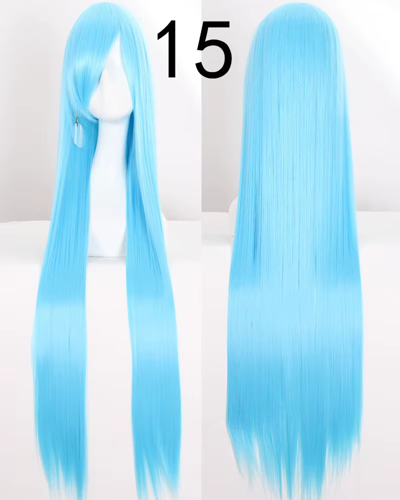 Perruque de Cosplay synthétique longue de 100Cm, perruques de fête Anime résistantes à la chaleur, 4