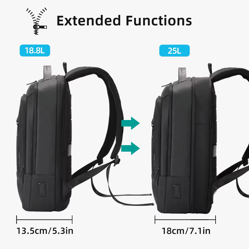 Heroic Knight Slim homme sac à dos pour ordinateur portable sac d'école étanche avec chargement USB 