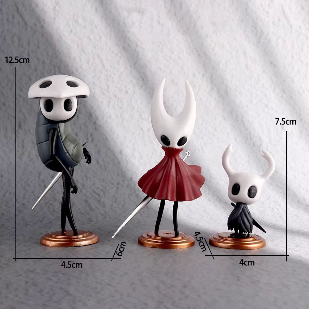 Figurine de chevalier creux GK, modèle d'action, décoration en PVC, jouets à collectionner, 3 pièces