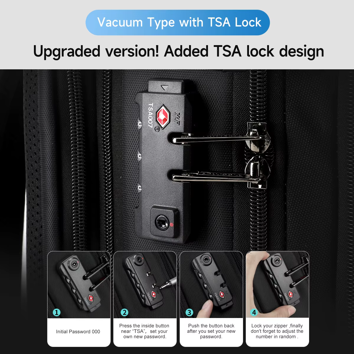 Sac à dos de compression sous vide Tigernu pour hommes, sac à dos de voyage extensible avec port USB