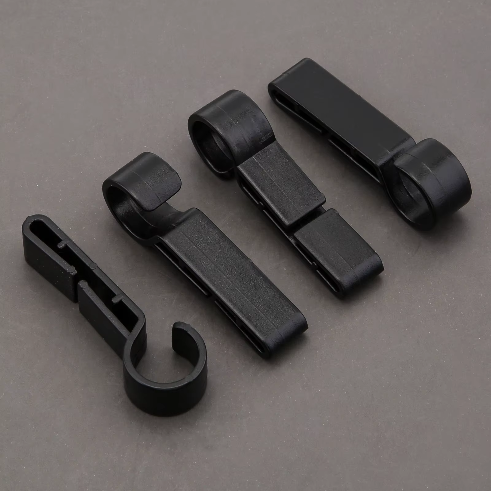Clips de casque en plastique, 4 pièces, facile à monter, Clips de lumière pour casque rigide, torche