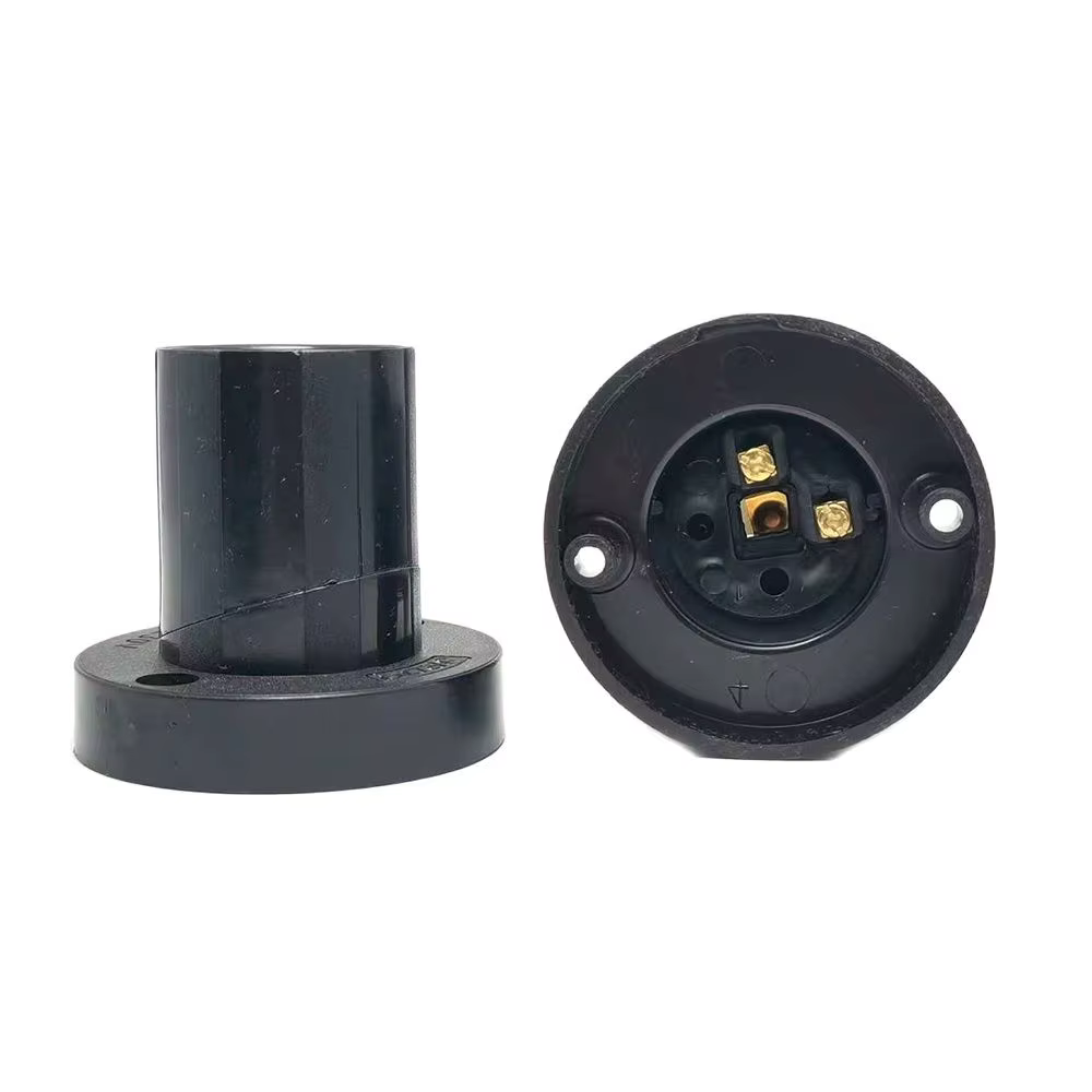 Support de lampe rotatif droit Oblique E27, 1 pièce, vis plate 10A, Base de tête d'ampoule d'éclaira