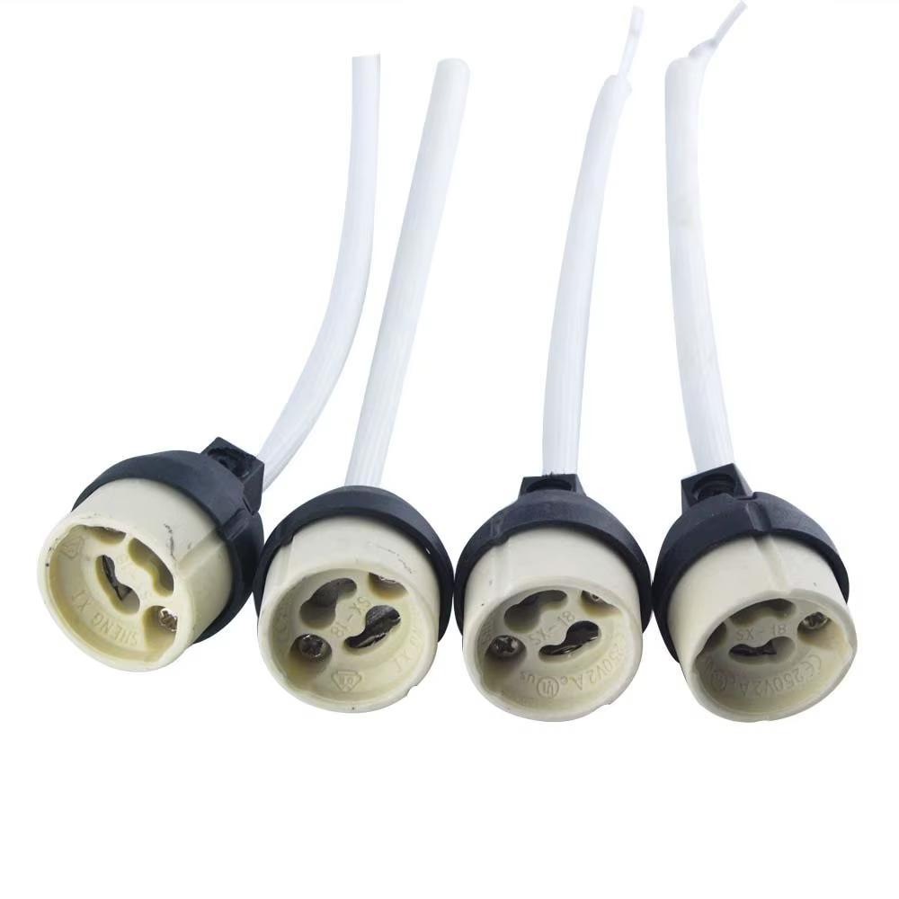 Adaptateur de connecteur de prise, 4 pièces, nouveau GU10 céramique LED/CFL/support de lampe halogèn