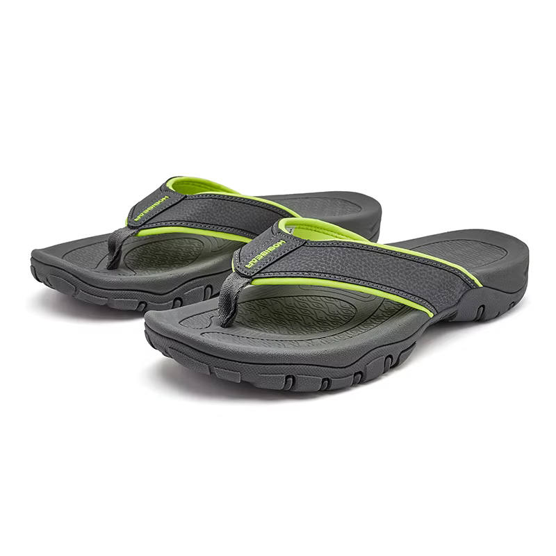 Tongs d'été pour hommes, pantoufles en cuir, sandales tongs, chaussures de plage, grande taille 49 5