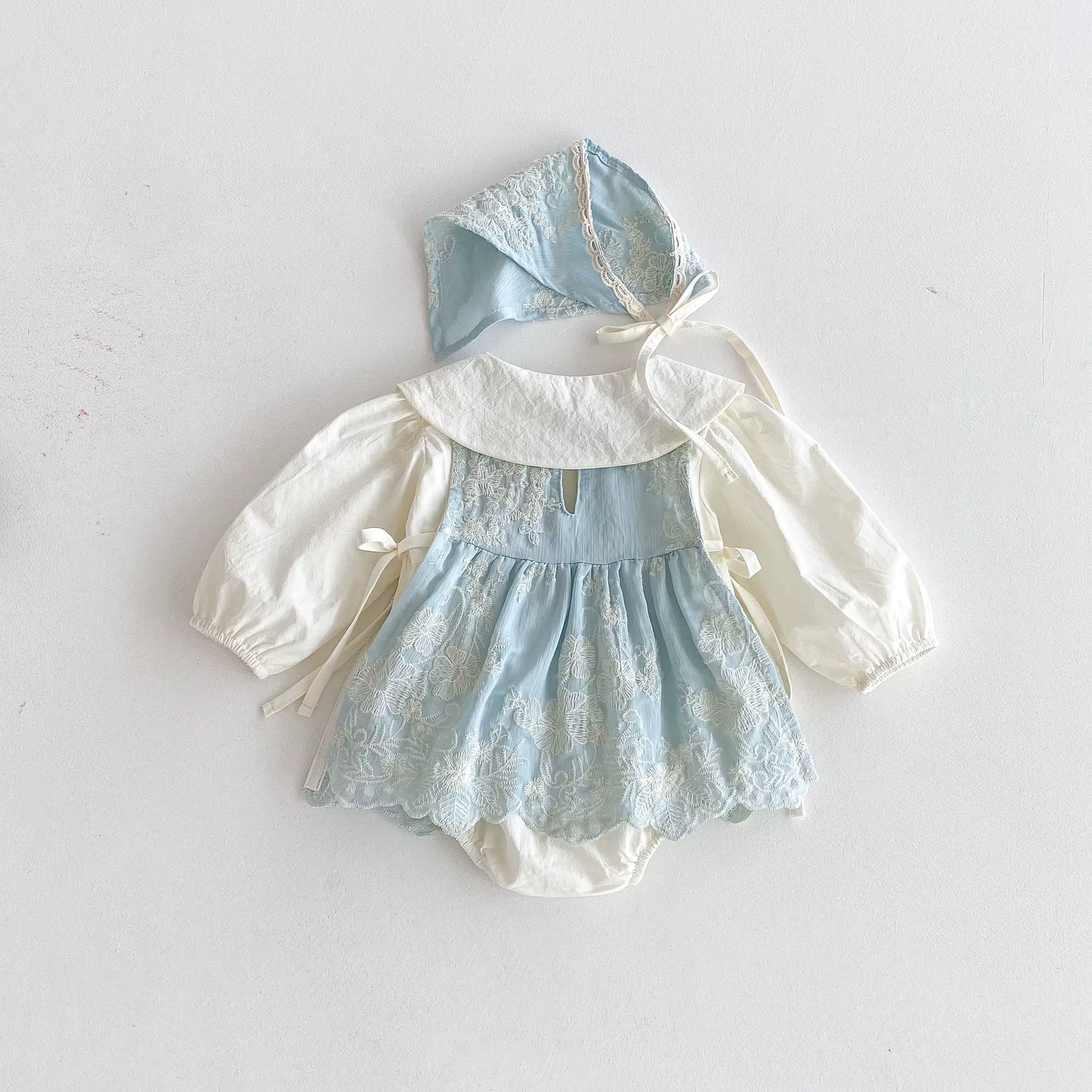 Collection automne 2025 : costume une pièce pour bébé, costume plat élégant pour bébé fille, ensembl