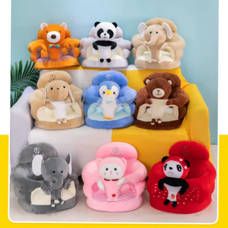 Housse de siège de Support de canapé pour bébé, mignonne, en peluche, pour apprendre à s'asseoir, ch