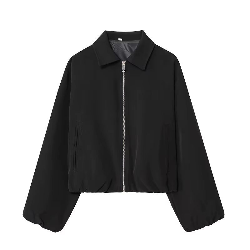 MUJER vestes bombardier bouffantes pour femmes fermeture éclair varsité veste courte femme Demi-sais