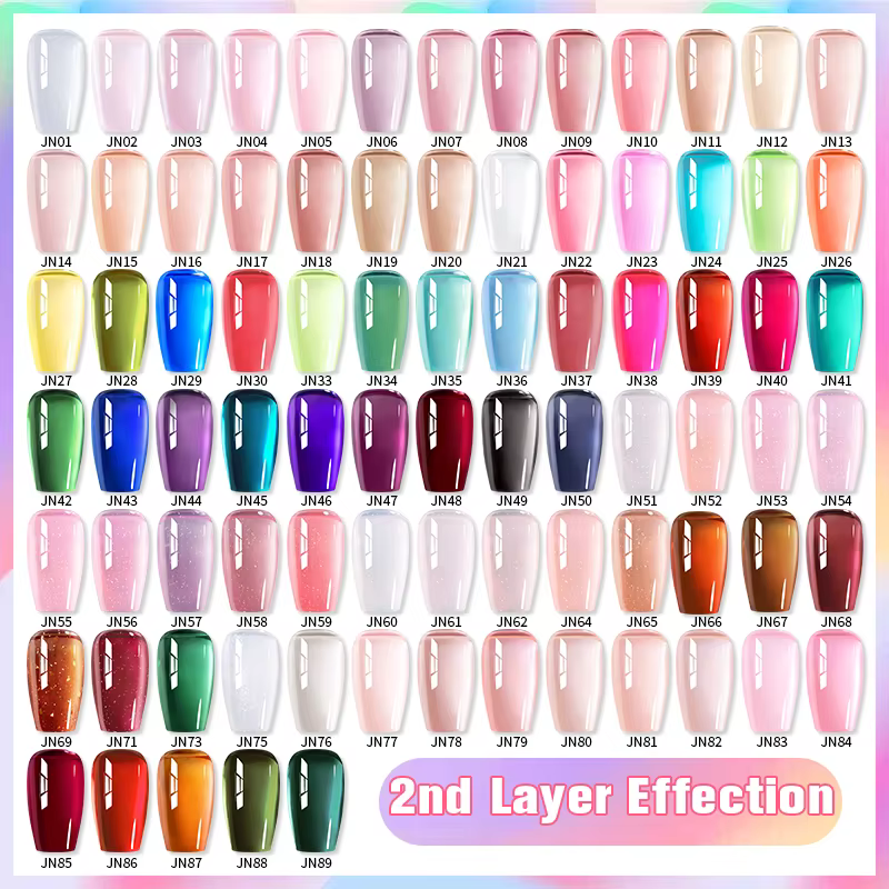 BORN PRETTY-Verhéritage à Ongles Gel, Semi Transparent, Soak Off UV LED, Verhéritage à Ongles Nude, 