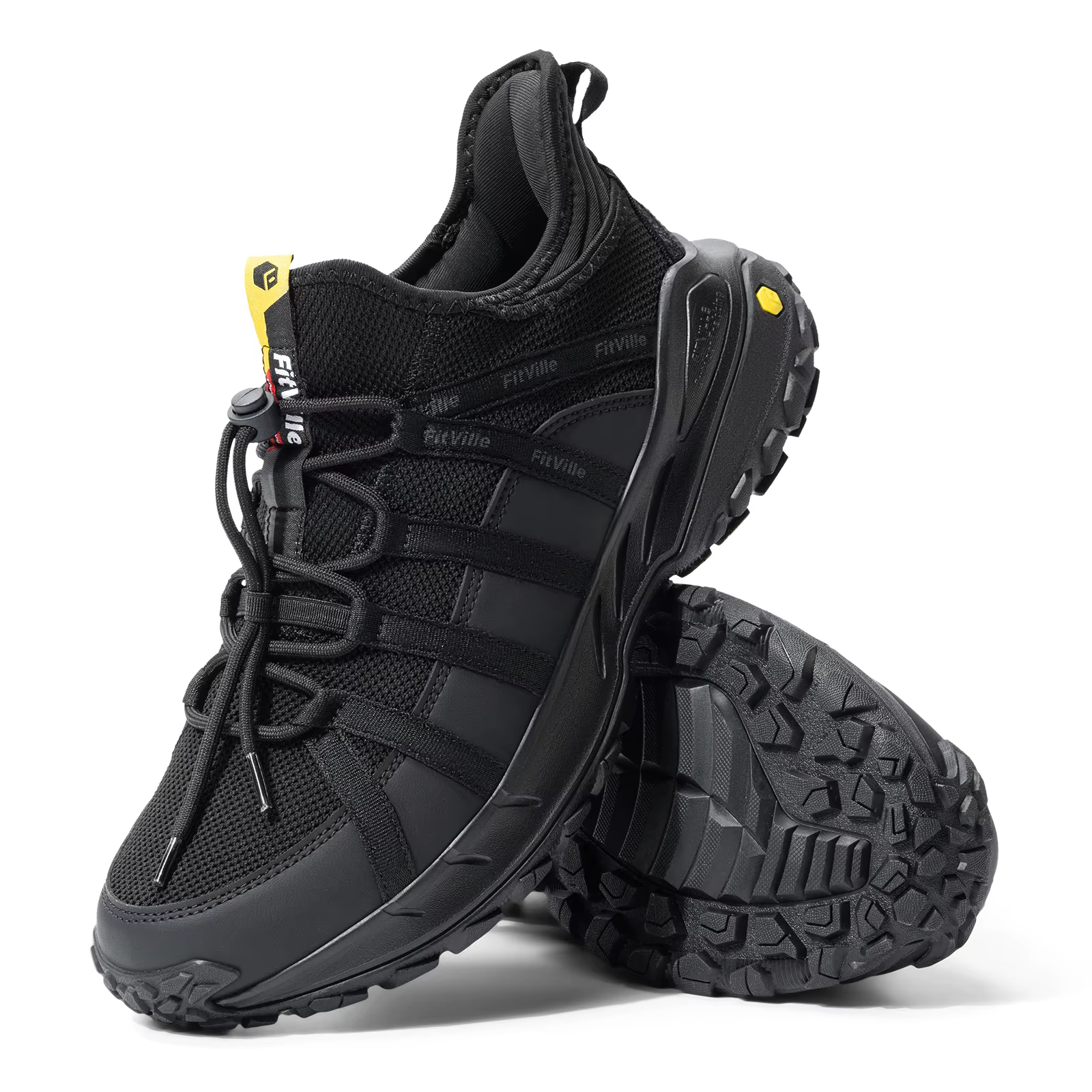 FitVille – chaussures larges à enfiler pour hommes, chaussures de marche, de randonnée en plein air,