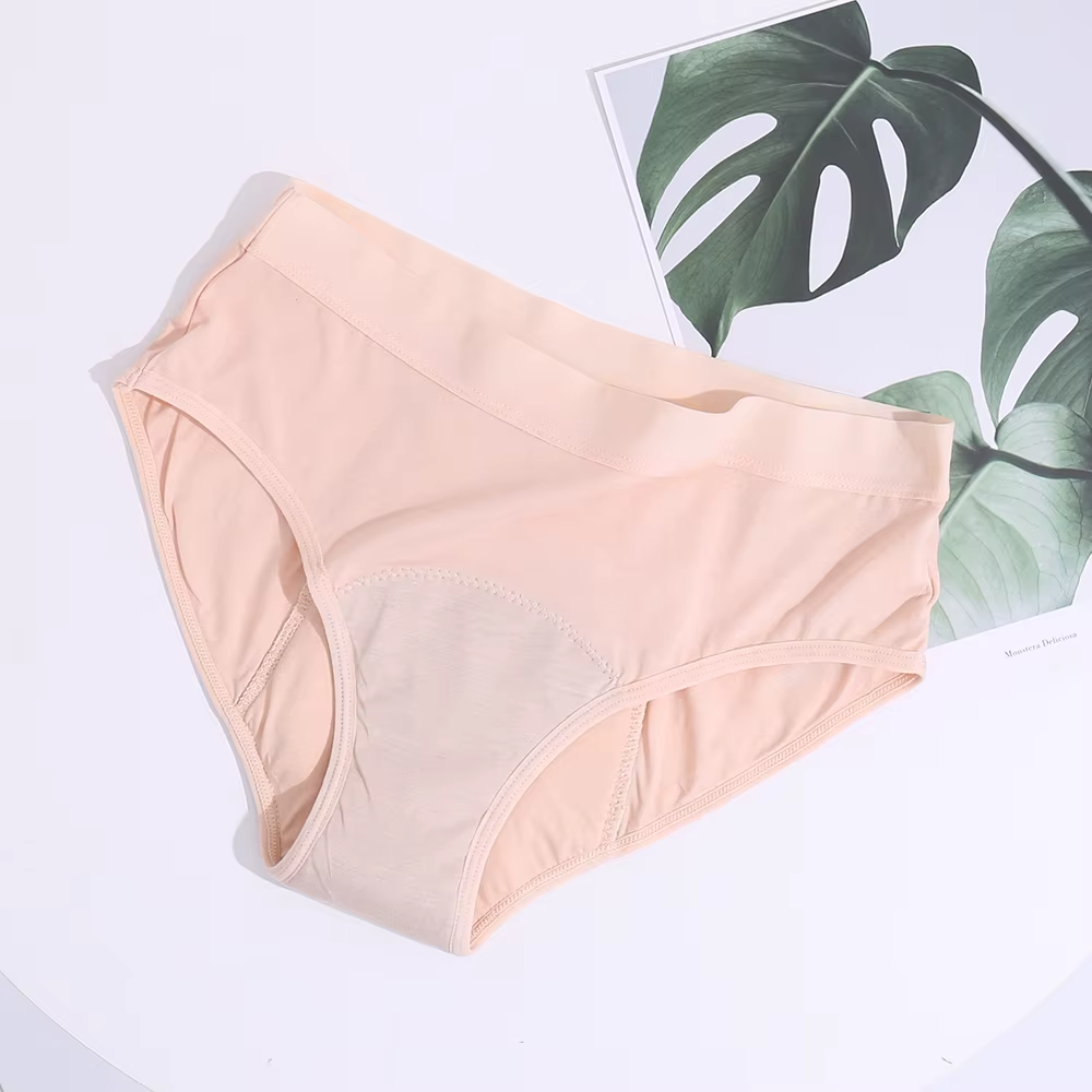 Culotte Menstruelle à 4 Couches en Bambou Peirod, Sous-Vêtements Absorbants, pour Femme