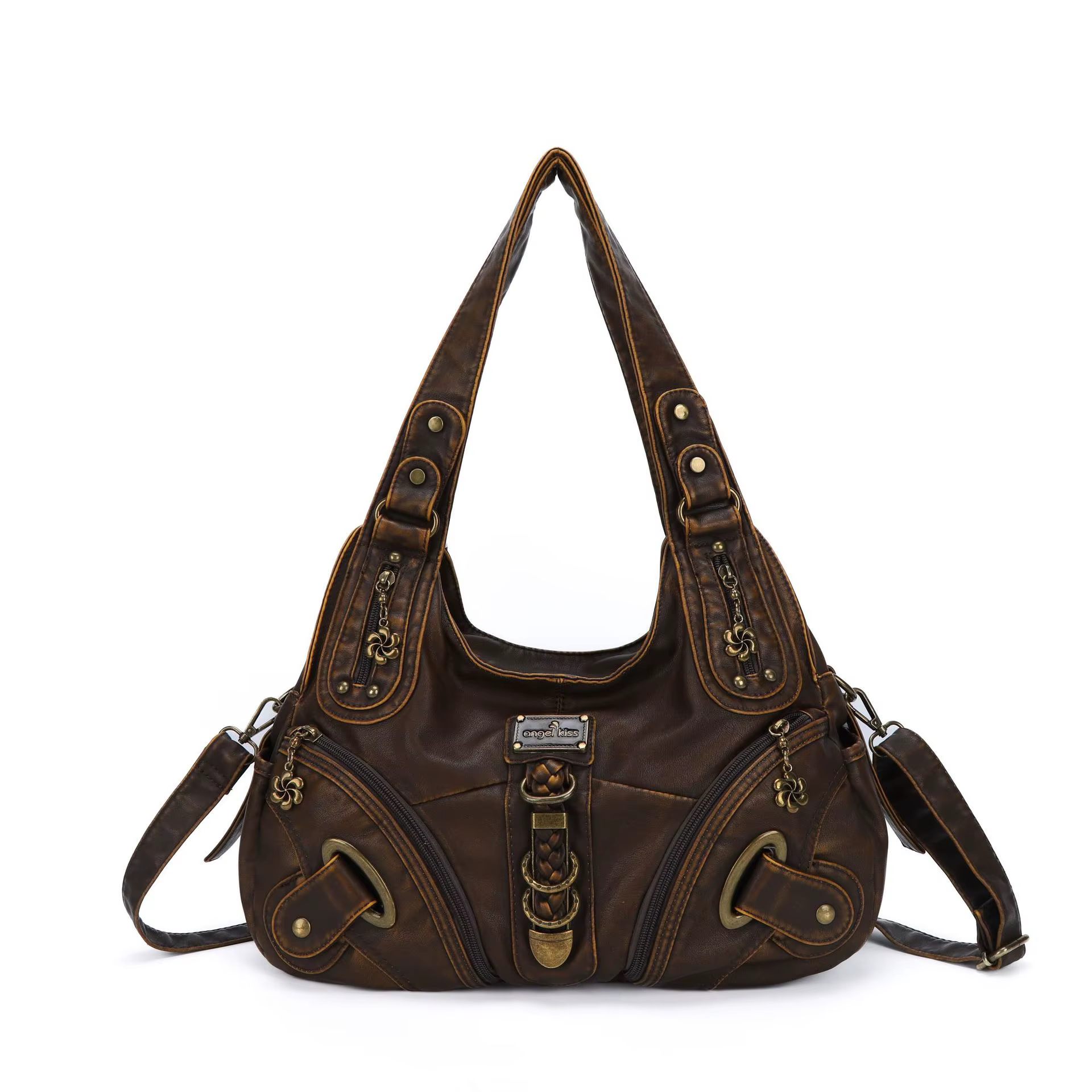 Sac à main polyvalent pour femme, sac à bandoulière noir tendance, sac à poignée supérieure, sacoche