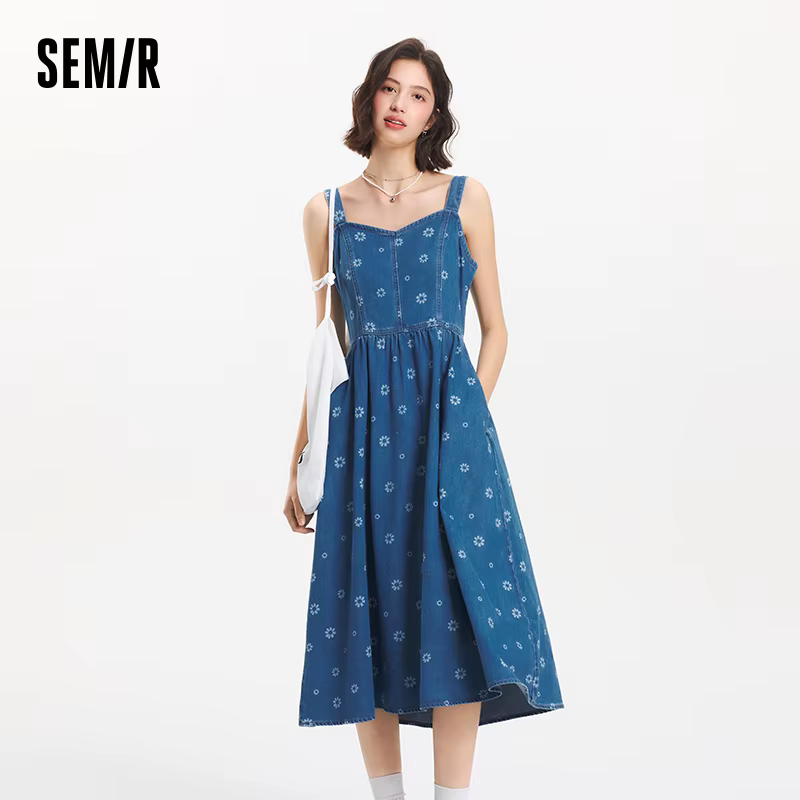 Robe Salopette en Jean Semir pour Femme – Nouvelle Collection Été 2025 – Style Ludique Imprimé Intég
