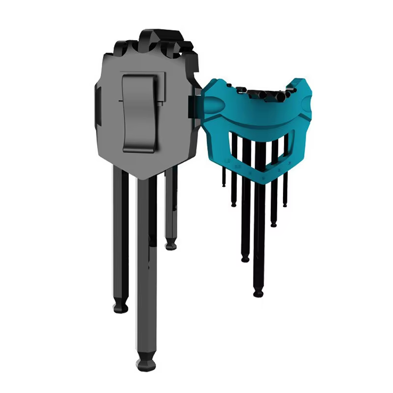 Makita B-65894 jeu de clés hexagonales 9 pièces plusieurs tailles clé hexagonale clé Allen jeu de co