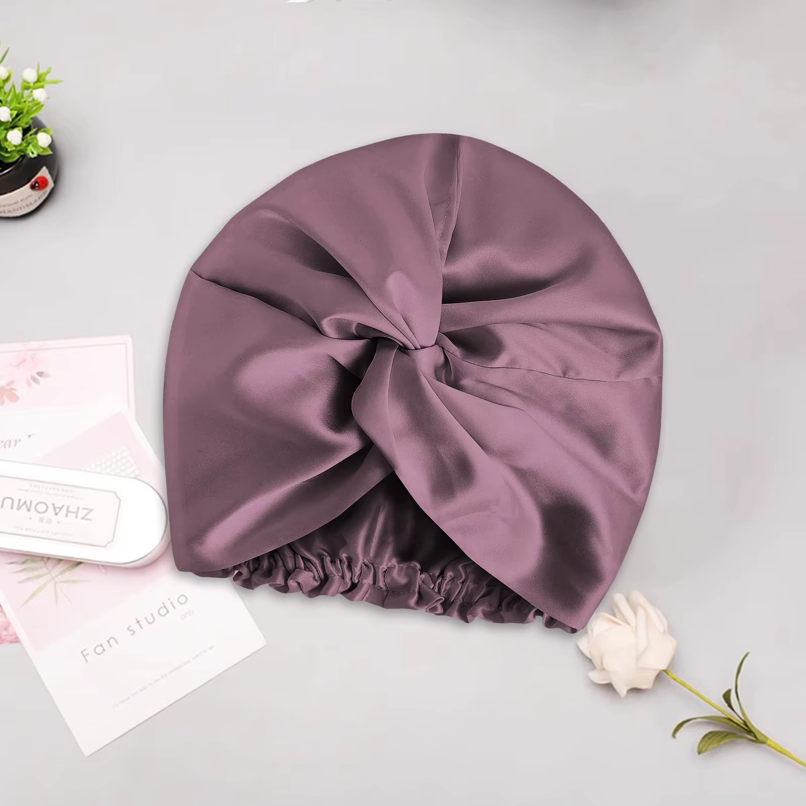 Bonnet de couchage en soie de mûrier 100%, 22 mamans, Double face, vraie soie, livraison directe