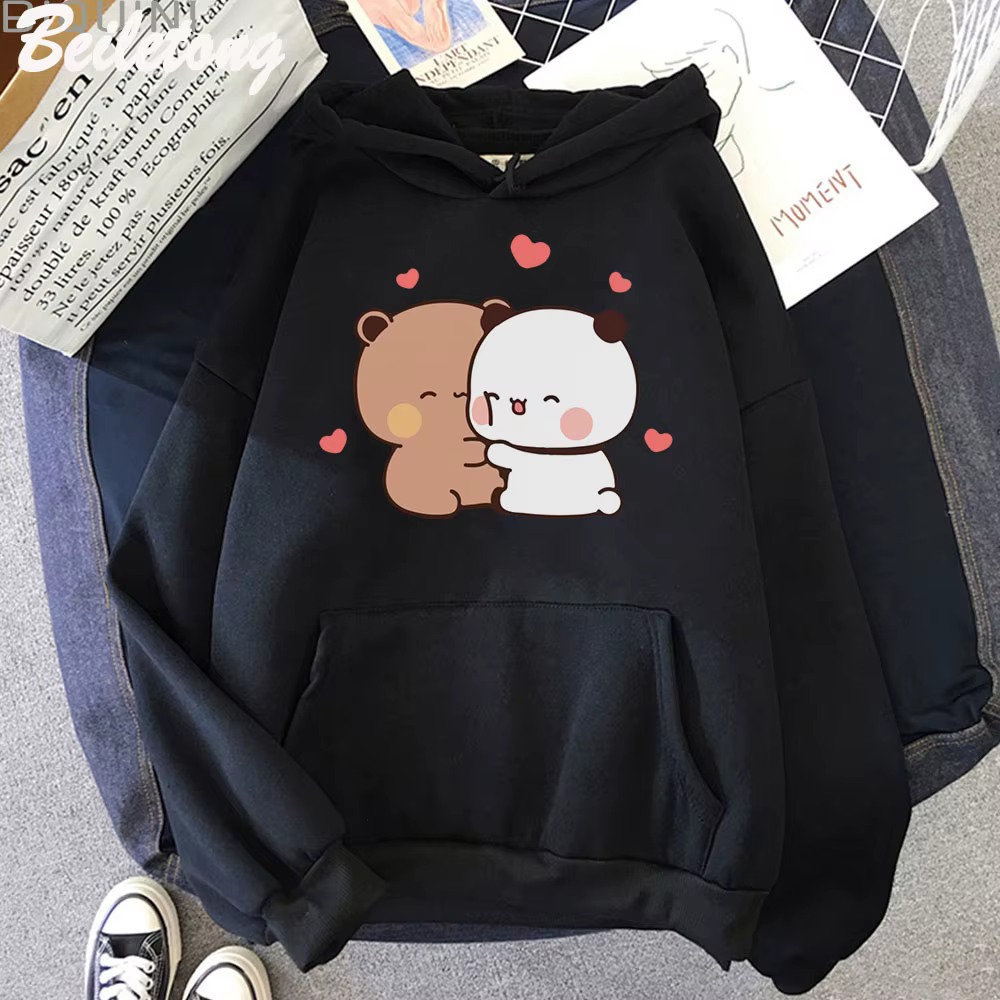 KrasnoBear-Sweats à capuche de dessin animé mignon pour filles, Bubu, Dudu, Kawaii, Vêtements pour f