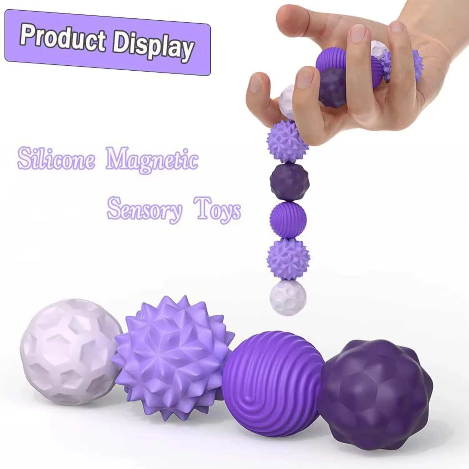 4/8 pièces jouet magnétique EDC Anti-Stress jouets Fidgeting Antistress anxiété jouet sensoriel ball