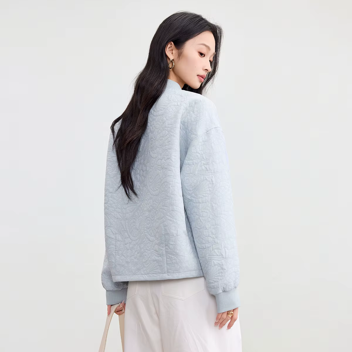 Veste de baseball femme SENTUBILA Automne Hiver 2026 Nouvelle Collection – Manteau décontracté avec