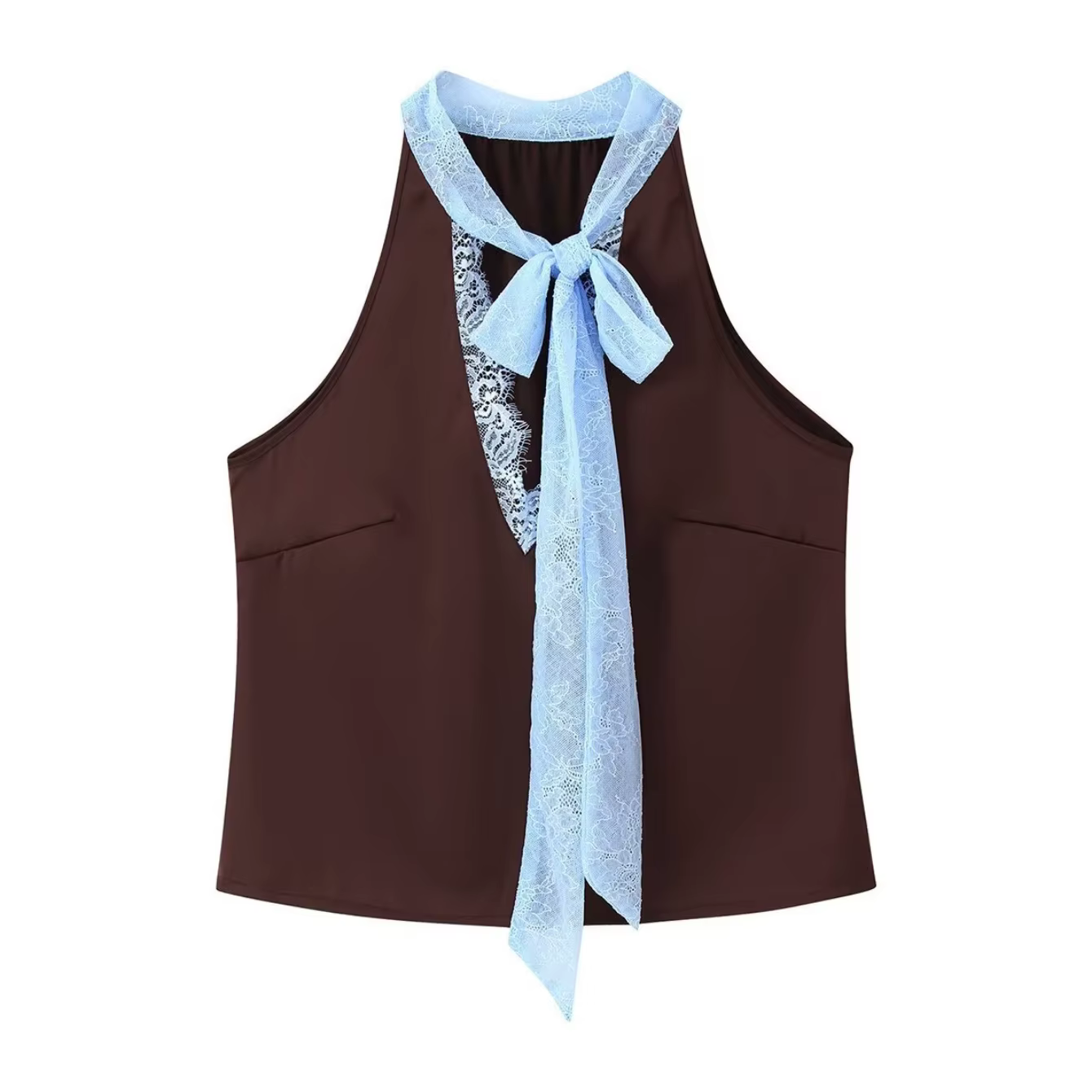 Femmes printemps été nouveau Sexy dentelle broderie épissage jupe ensemble femme élégant col en v à