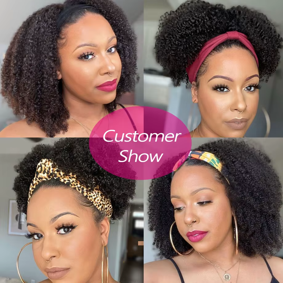 MYLOCKcloser-Perruque afro brésilienne crépue bouclée pour femme, 200% cheveux de haute densité, che
