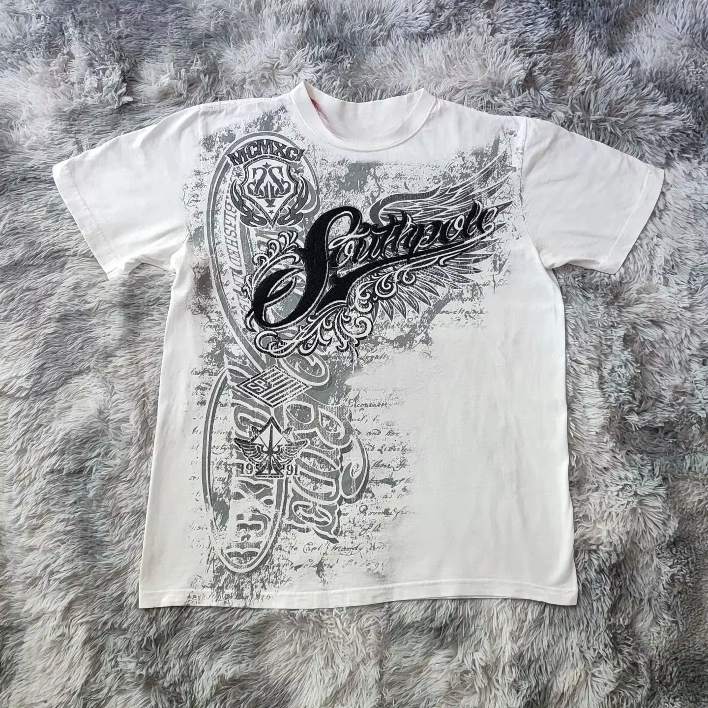 Hip Hop T-Shirt Streetwear femmes Vintage graphique Style américain mode Baggy pur hauts loisirs Cou