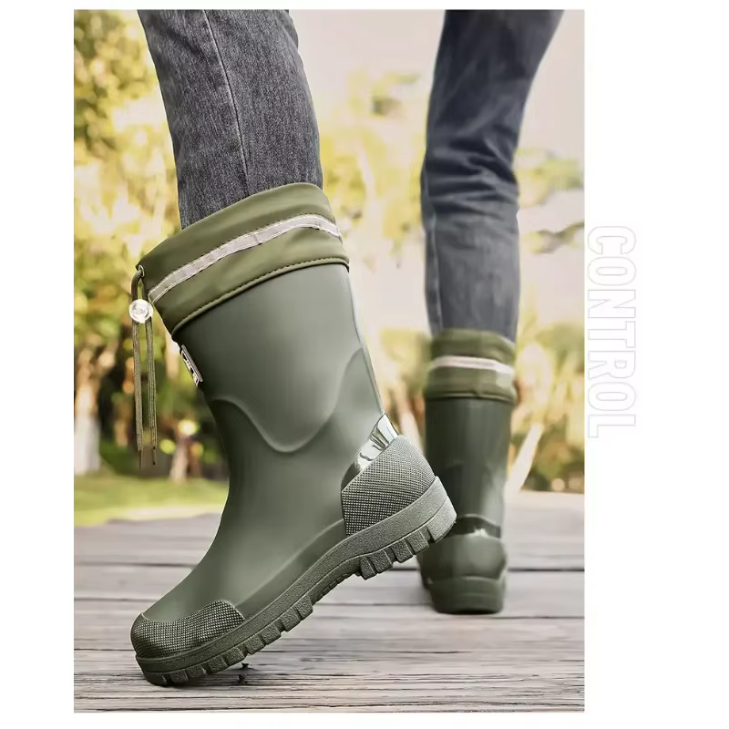 Bottes de pluie de pêche imperméables légères pour hommes, antidérapantes, résistantes à l'usure, en