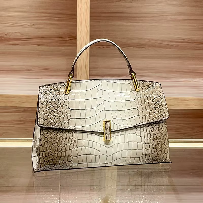 Sac à main classique en cuir pour femme, sac à bandoulière de luxe de créateur, grande capacité, élé