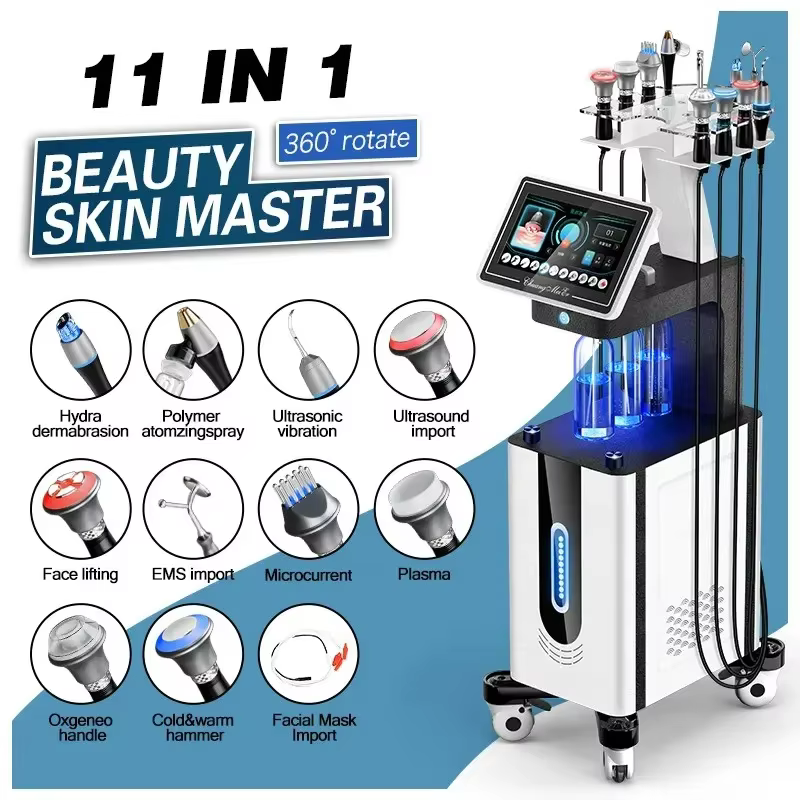 Machine de soins de la peau multifonction, oxygène Hydra Dermabrasion, Lifting du visage, nettoyage 