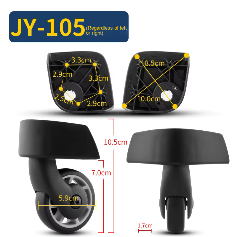 Convient pour Samsonite JY-105 valise roue remplacement chariot cas universel roue accessoires répar