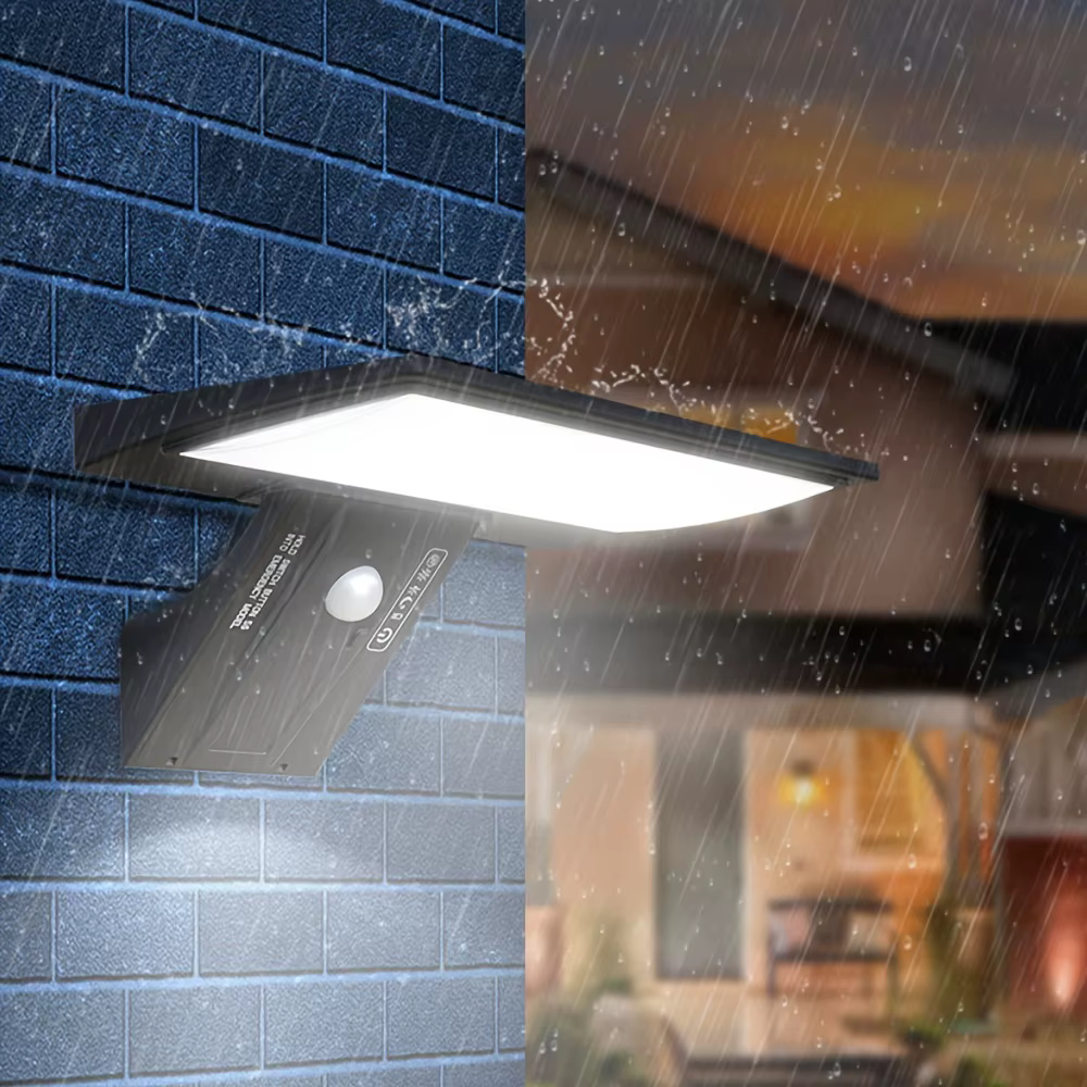 Lumières de sécurité solaires lumières d'inondation solaires extérieures étanches avec capteur de mo