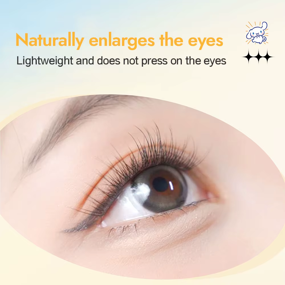 12 faux cils sans colle série zodiaque, faux cils auto-adhésifs segmentés recourbés en C de 0.05mm