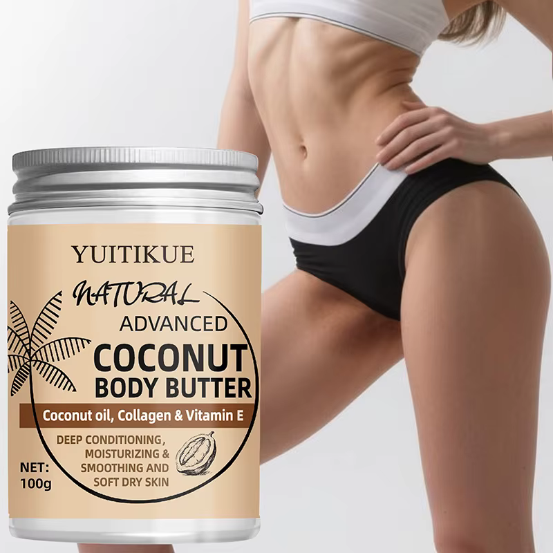 Beurre corporel avancé à la noix de coco 100g - Texture crémeuse pour une absorption facile, hydrate
