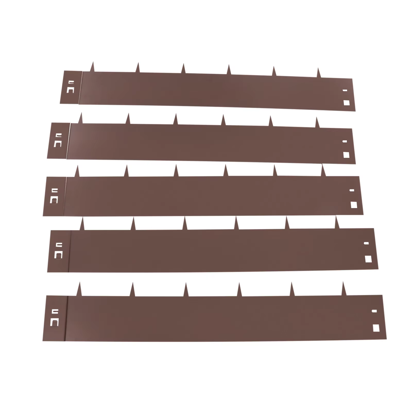 Kit de Bordure de Pelouse en Acier de 5x39 Pouces, Bordure de Jardin en Métal, Bordure de Pelouse po